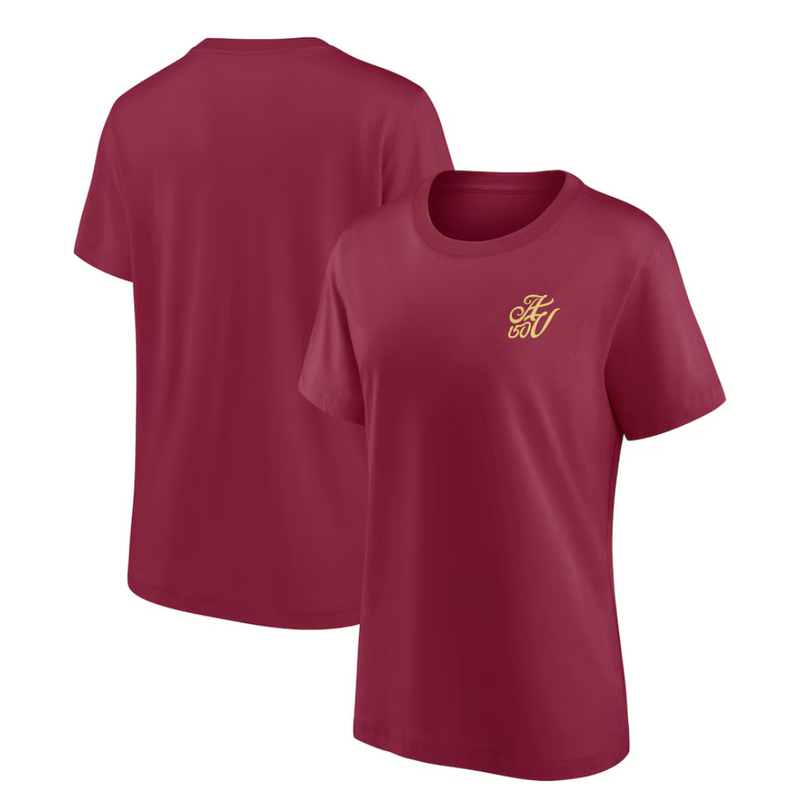 Aston Villa Adidas 150th Anniversary T-Shirt Claret Womens