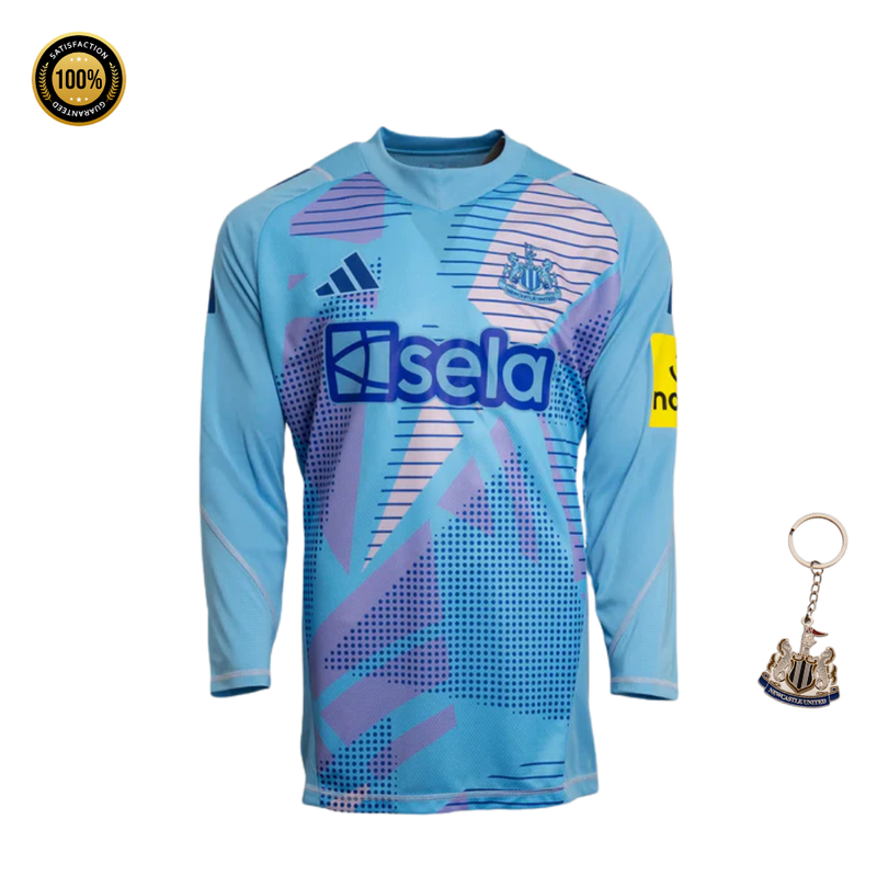 Newcastle United Adidas Blue Goalkeeper Long Sleeve Shirt Kids 2024/2025