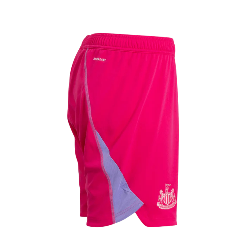 Newcastle United Adidas Pink Goalkeeper Shorts Kids 2024/2025